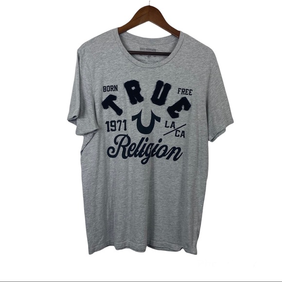 True Religion Other - True Religion Mens Gray Grapic T-Shirt XL